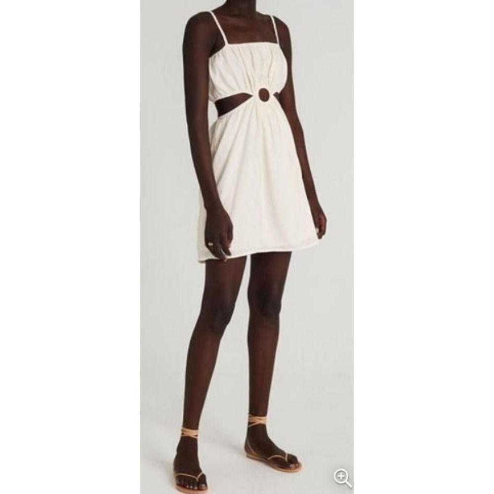 Faithfull the Brand Linen Cut-Out Mini Dress - Picture 6 of 6